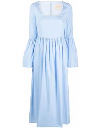 Loulou de Saison - Flared-Cuff Long-Length Dress - Lyst
