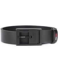 Tommy Hilfiger Ceinture à détail de logo - Noir