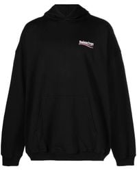 Balenciaga - Political Campaign Embroidered Hoodie - Lyst