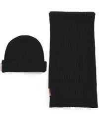 DSquared² - Ribbed Wool Scarf And Beanie Hat - Lyst