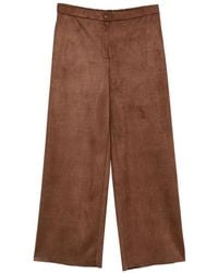 Marina Rinaldi - Gelato Croc-Effect Velvet-Finish Palazzo Pants - Lyst