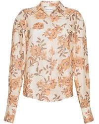 Cara Cara - Perfect Floral-Print Linen Shirt - Lyst