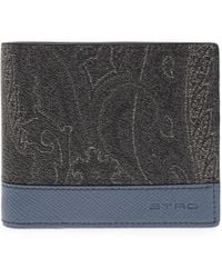 Etro - Portefeuille En Cuir À Motif Cachemire - Lyst