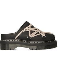 Rick Owens - X Dr Martens Quad Sole Megalace Flat Mules - Lyst