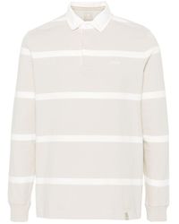 BOGGI - Striped Cotton Polo Shirt - Lyst