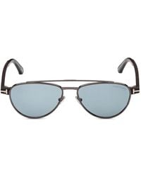 Tom Ford - Double-Bridge Pilot-Frame Sunglasses - Lyst