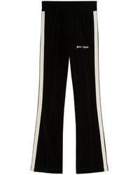 Palm Angels - Stripe-Detail Velvet Track Pants - Lyst
