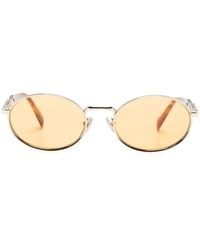 Prada - Round-frame Tinted Sunglasses - Lyst