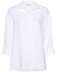Peserico - Button-up Linen Shirt - Lyst