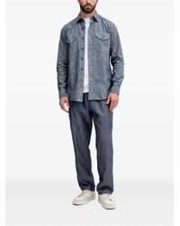 Benetton - Chest-Pockets Buttoned Shirt - Lyst