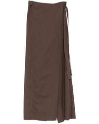 Twinset - Wrap-Front Wide-Leg Trousers - Lyst
