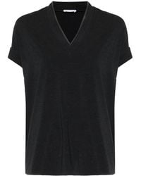 Brunello Cucinelli - Katoenen T-Shirt Met Monili-Ketting - Lyst