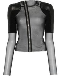 Rick Owens - Shoulder-Panels Zip-Up Jacket - Lyst
