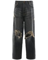 KAMIYA - Gerafelde Jeans - Lyst