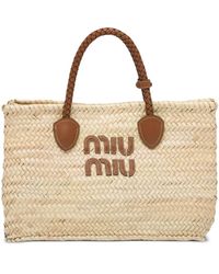 Miu Miu - Palmetto Tote Bag - Lyst