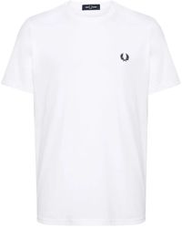 Fred Perry - Logo-Print Cotton T-Shirt - Lyst