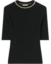 RETORI - Chain-Detail Rib-Knit T-Shirt - Lyst
