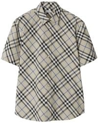 Burberry - Nova Check-jacquard Shirt - Lyst