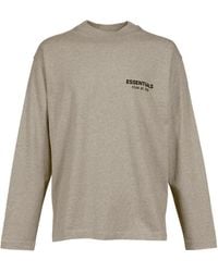 Essentials - Logo-Print Long-Sleeve T-Shirt - Lyst