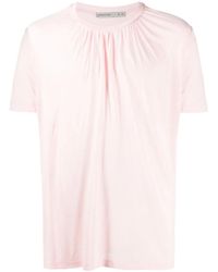 AARON ESH - Ruched-Detail Short-Sleeve T-Shirt - Lyst