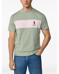 Hackett - Colour-Blocked Panel T-Shirt - Lyst