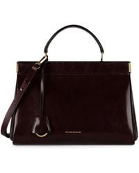 Victoria Beckham - Sloane Frame 28 Leather Tote Bag - Lyst