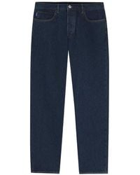 HUGO - Jonah Logo-Patch Straight-Leg Jeans - Lyst
