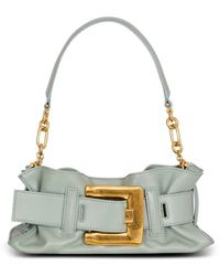 Balmain - Mini Anthem Leather Clutch Bag - Lyst