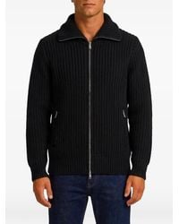 Roberto Collina - Ribbed-Knit Zip-Up Cardigan - Lyst