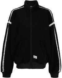 FIVE CM - Contrast-stitching Zip-up Bomber Jacket - Lyst