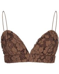 FEDERICA TOSI - Lace Crop Top - Lyst