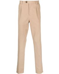 Brunello Cucinelli - Tapered Twill Chino Trousers - Lyst