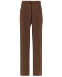 Cruna - Pantaloni Dritti Con Pieghe - Lyst