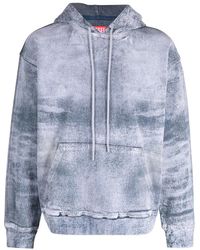 DIESEL - Tie-Dye Cotton Hoodie - Lyst