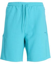 BOSS - Pantalones cortos de chándal con logo en relieve - Lyst