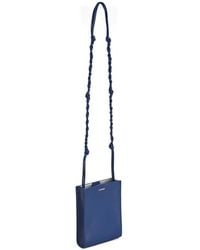 Jil Sander - Small Cannolo Embossed Adjustable Cross Body Bag - Lyst