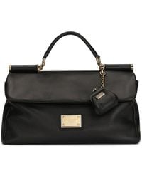 Dolce & Gabbana - Sicily Soft Leather Top-handle Bag - Lyst
