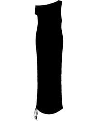 Blumarine - One-Shoulder Ruched Maxi Dress - Lyst