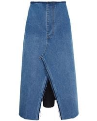 Litkovskaya - Split-Front Midi Skirt - Lyst