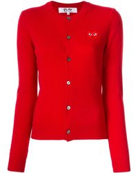 COMME DES GARÇONS PLAY - ロゴ カーディガン - Lyst