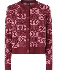 Pinko - Cardigan Mit Logo-Muster - Lyst