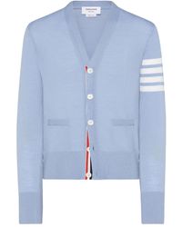 Thom Browne - Merino Wool 4-Bar Cardigan - Lyst