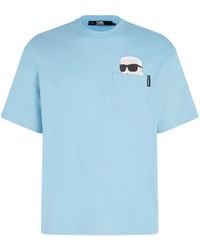 Karl Lagerfeld - Ikonik Pocket-detail T-shirt - Lyst