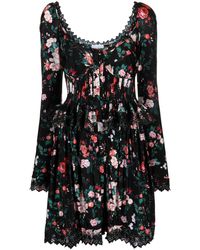 Rabanne - Floral-print Mini Dress - Lyst