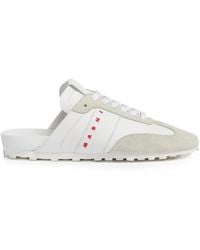 Marni - Nappa Leather And Suede Softy Soccer Slip-On Sneakers - Lyst