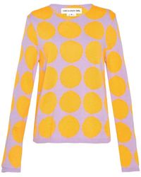Comme des Garçons - Polka-Dot Intarsia-Knit Sweater - Lyst