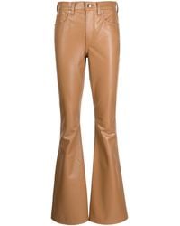 Veronica Beard - Beverly Flared-leg Faux Leather Trousers - Lyst