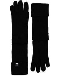 Patrizia Pepe - Guantes De Canalé Con Logo - Lyst