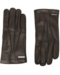 Corneliani - Handschuhe Mit Logo-Schild - Lyst