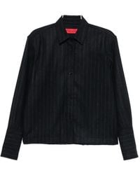 Thelatest - Codie Pinstripe-Pattern Long-Sleeve Shirt - Lyst
